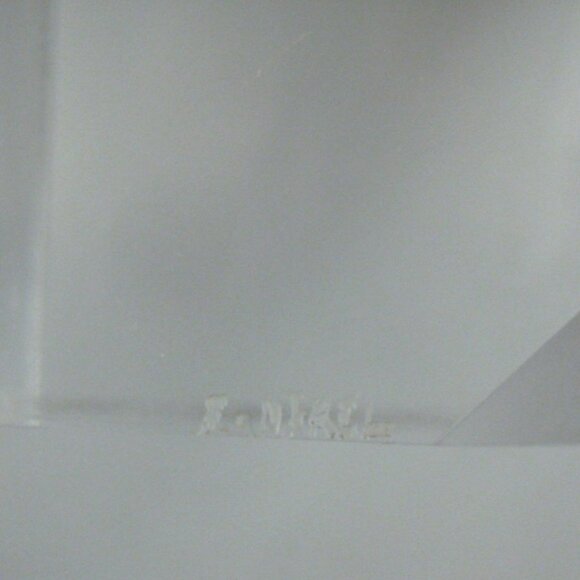 Vintage Cube Lighthouse Dekel Vintage 1978 Clear Acrylic Sculpture Paperweight - Picture 7 of 16